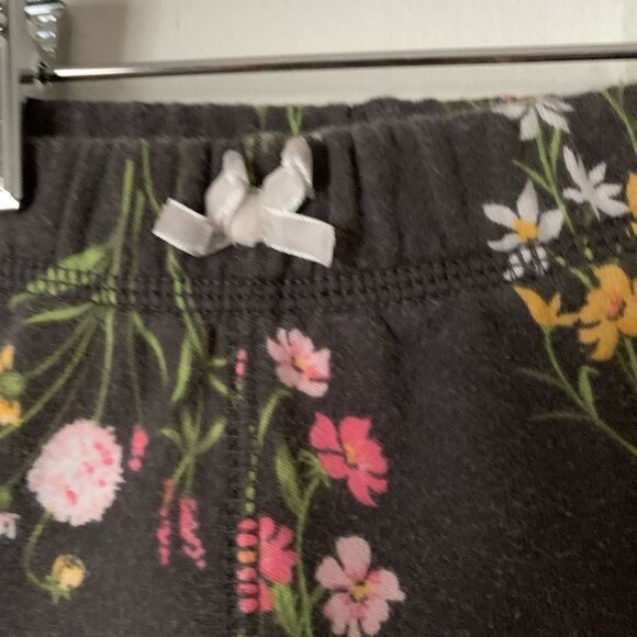 Carter’s dark grey floral pattern 2-pc distressed set:cuffed pants-hoodie, 9 mon - Picture 10 of 10